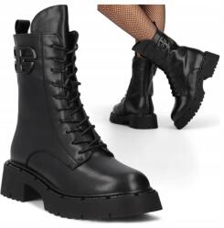 Filippo Női Bakancs, Size 39, valódi bőr, bélelt, bokáig érő, cipzáras (Filippo DBT6583/25 BK)