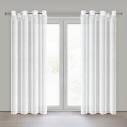 Takoy Perdea de Crăciun 140x250 cm albă cu model de steluțe