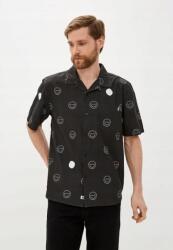 Element fekete mintás ing, Size L, pamut, rövid ujjú (471161)