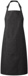 Premier Workwear Șorț de bucătărie cu cordon de gât și buzunar - Denim negru (PR154-1000339517)