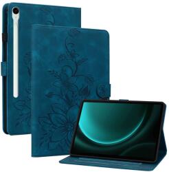  ART LILY Husă rabatabilă pentru Samsung Galaxy Tab S9 FE / Tab S10 FE / Tab S10 Lite albastru