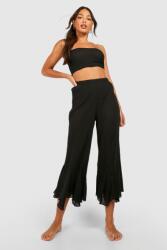 Boohoo Fekete Strand Szett Nadrág És Top (36) (GZZ37638-105)