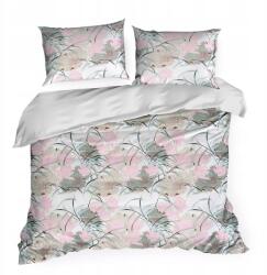 Eurofirany Ágyneműhuzat garnitúra, 220×200cm, pamut, virágos, rózsaszín (396510)