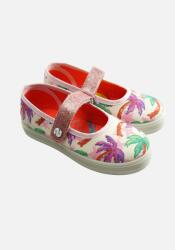 Desigual Mary Jane tépőzáras tornacipő, pálmás, Size 28 (72KT5C8_3199)