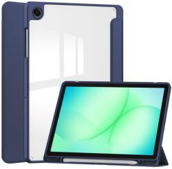  Husă cristal cu clapetă pentru Samsung Galaxy Tab A11+ albastru închis