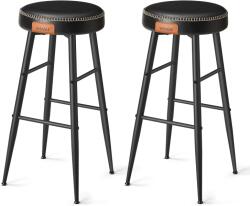 Klubfotel Bárszék szett EKHO 2db - fekete műbőr