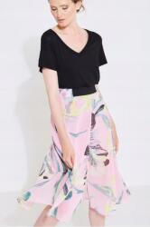  Egyszerű Rózsaszín Könnyű Virágos Szoknya (32) (127732)