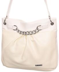 Karen fehér-bézs női rostbőr táska (1603 K5/01+NP/1/PL)