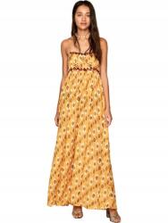 Pepe Jeans Mustárdsárga Mintás Ruha (L) (396740)
