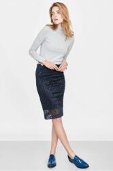  Egyszerű, Sötétkék-fekete Ceruzaszoknya (32) (128170)