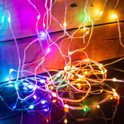 PHENOM Smart fényfüzér - USB - 50 db RGBIC LED - 5 m - Bluetooth + zene mód - IP65 (58382C)