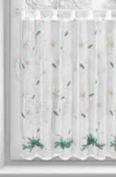 Takoy Vitrázs függöny 150x90 cm fehér tűlevélmintával