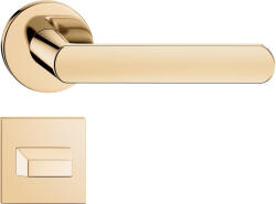 METAL-BUD ICONA ajtóajtókilincs négyzet alakú rozettás Q SLIM vékony fényes sárgaréz - CORONA PREMIUM WC (10-MB-ZICKSLMB-58)