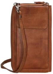 Beagles Barna bőr mobiltáska + pénztárca 2az1-ben „Dayana (K20423-005-cognac-HU)