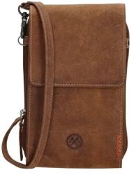 Hide & Stitches Barna valódi bőr mobiltáska „Freya (K20584-006-brown-HU)