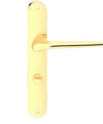 Metal-Bud JULIA pajzsos ajtókilincs fényes sárgaréz színű 55 mm WC (10-MB-JUBMB-28)