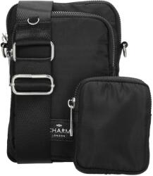 Charm London Fekete elegáns mobiltáska „Daily (KL22174-black-HU)