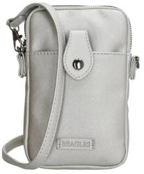 Beagles Ezüst bőr mobiltáska „Handy bag (K20760-079-silver-HU)