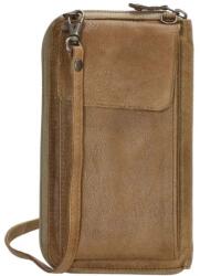 Beagles Bézs bőr mobiltáska + pénztárca 2az1-ben „Dayana (K20423-016-taupe-HU)