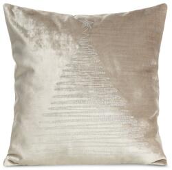 Takoy Karácsonyi bársony díszpárnahuzat 45x45 cm bézs karácsonyfa