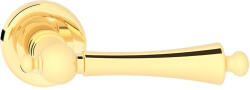 METAL-BUD OLIVIA R ajtókilincs klasszikus rozettás fényes sárgaréz színű Csak kilincs felső rozettán (10-MB-ZOLOCLMB-50-K)