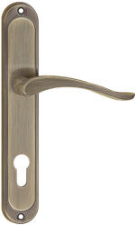 METAL-BUD NICOLE/BALEN pajzsos ajtókilincs antik 90 mm PZ (30-MB-VNBP-12)