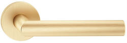 Metal-Bud ELLE ajtókilincs kerek rozettás R SLIM vékony szatén sárgaréz - CORONA PREMIUM BB (15-MB-ZELOSLMS-51)