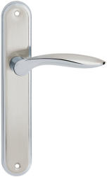 METAL-BUD BLANKA pajzsos ajtókilincs szatén króm Lyuk nélkül (25-MB-VBBC-31)