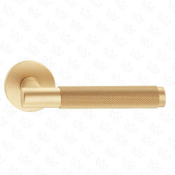 METAL-BUD TIME ajtókilincs kerek rozettás R SLIM szatén sárgaréz - CORONA PREMIUM WC (15-MB-ZTIOSLMS-58)