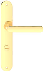 Metal-Bud LUNA pajzsos ajtókilincs fényes sárgaréz színben 88 mm WC (10-MB-LUBMB-98)