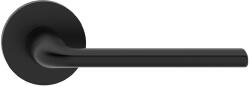 METAL-BUD BELLA ajtóajtókilincs kerek rozettás R SLIM vékony fekete WC (50-MB-ZBEOSCZ-58)