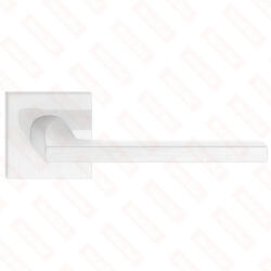 METAL-BUD ELSA/VENA ajtókilincs szögletes K-rozettás - FIT rozettás 6mm szálcsiszolt nikkel WC (25-MB-VELSKFINS-58)