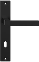 METAL-BUD QUBIK pajzsos ajtókilincs fekete 90 mm BB (50-MB-VQBCZ-10)