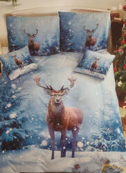  Karácsonyi 3 részes ágyneműhuzat 3D - Karácsonyi szarvas