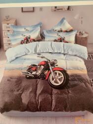  3D ágynemű motoros 3 részes - Piros motoros