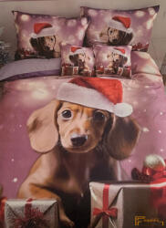  Karácsonyi 3 részes ágyneműhuzat 3D - Karácsonyi vizsla
