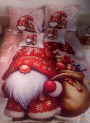  Karácsonyi 3 részes ágyneműhuzat 3D - Mikulás manó