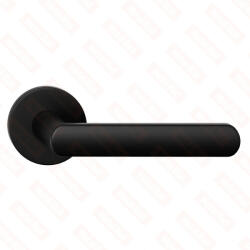 METAL-BUD LUNA ajtóajtókilincs kerek rozettás R SLIM vékony fekete WC (50-MB-ZLUOSCZ-58)