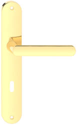 METAL-BUD LUNA pajzsos ajtókilincs fényes sárgaréz színben 90 mm BB (10-MB-LUBMB-10)