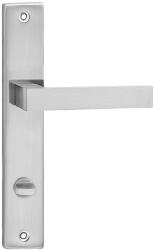 METAL-BUD QUBIK pajzsos ajtókilincs szálcsiszolt nikkel 90 mm WC (25-MB-VQBN-18)