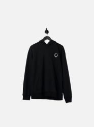 JACK & JONES Fekete Pulóver, nyomott mintával, Size L, pamut (496136)