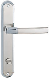 METAL-BUD CAMILA pajzsos ajtókilincs szatén króm 90 mm WC (25-MB-VCBC-18)