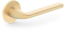 Metal-Bud BELLA ajtóajtókilincs kerek rozettás R SLIM vékony szatén sárgaréz WC (15-MB-ZBEOSMS-58)