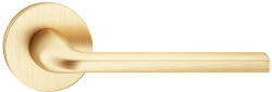 METAL-BUD SCANDI ajtókilincs kerek rozettás R SLIM vékony szatén sárgaréz - CORONA PREMIUM WC (15-MB-ZSCOSLMS-58)