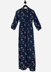 VERO MODA XS-es Sötétkék Maxi Ruha, virágmintás, galléros (563418)