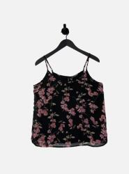 Vero Moda Fekete Mintás Top Vékony Pántok (M) (563268)