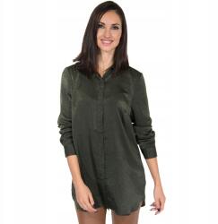 ICHI Szatén Hosszúing, Size 36, khaki színű (400441)