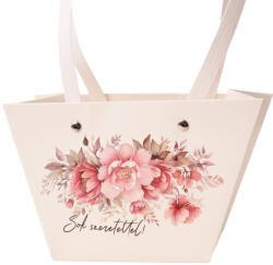 Valex Decor 10db. "Sok szeretettel" feliratos virág táska 20(h) x 12(sz) x 12(m) cm (FBX-05)