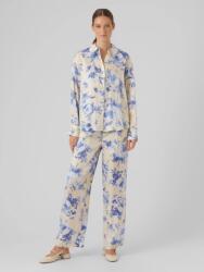 VERO MODA Ecru Színű, Mintás, Egyenes Szárú Nadrág (s) (563072)