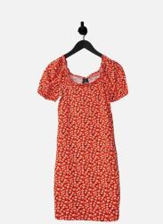 VERO MODA Piros Ceruzaszabású Ruha, mintás, Size M, pamut (472790)